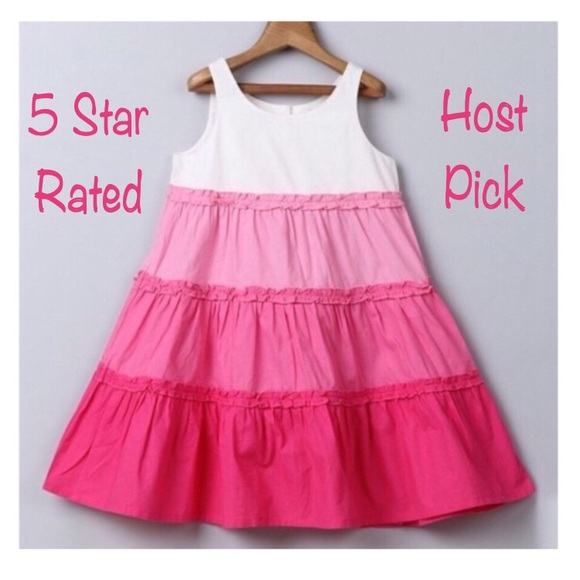 RELISTED Pink Girls Tiered Sun Dress 12m-8y - Picture 8 of 8